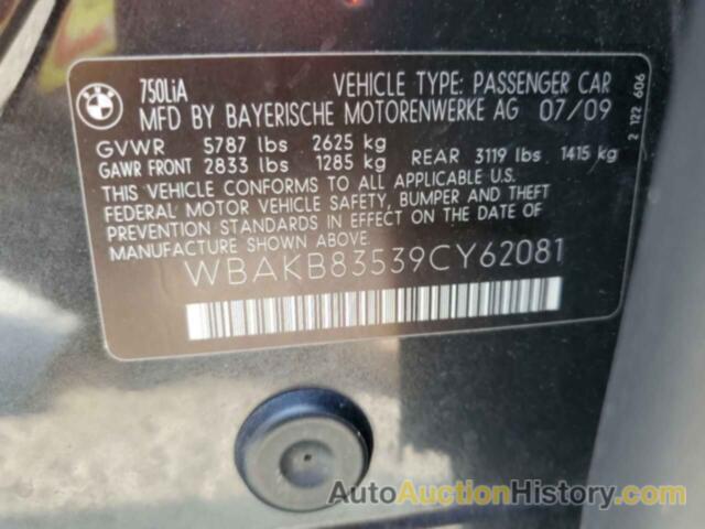 BMW 7 SERIES LI, WBAKB83539CY62081