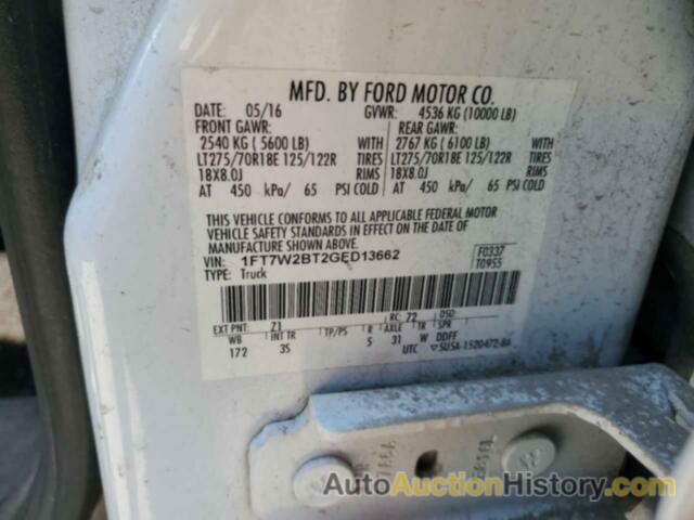 FORD F250 SUPER DUTY, 1FT7W2BT2GED13662