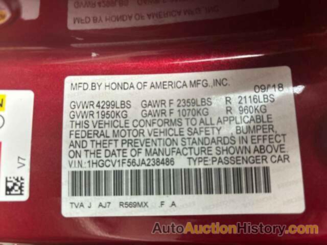 HONDA ACCORD EXL, 1HGCV1F56JA238486