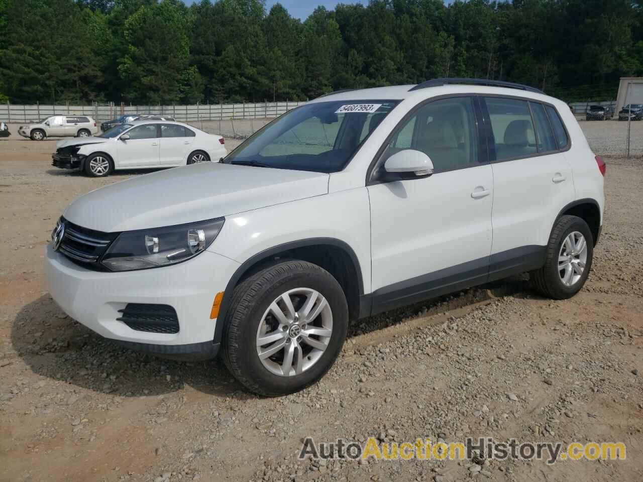 2016 VOLKSWAGEN TIGUAN S, WVGAV7AX9GW526642