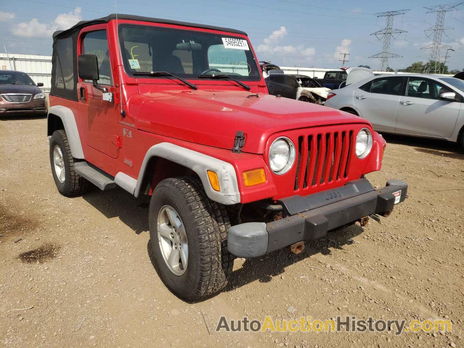 2002 JEEP WRANGLER X, 1J4FA39S52P719777