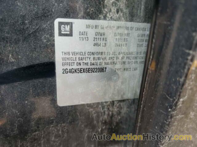 BUICK REGAL, 2G4GK5EX6E9220067