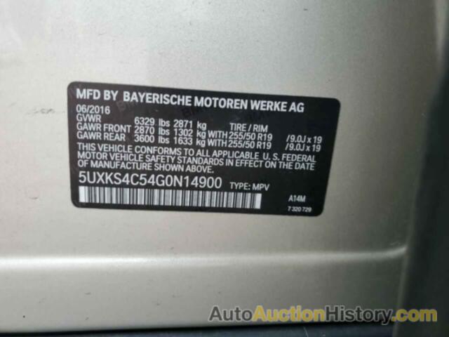 BMW X5 XDRIVE35D, 5UXKS4C54G0N14900