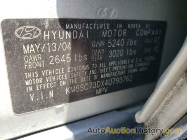 HYUNDAI SANTA FE GLS, KM8SC73DX4U793762