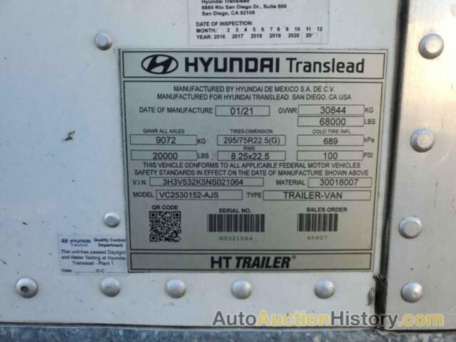 HYUNDAI TRAILER, 3H3V532K5NS021064