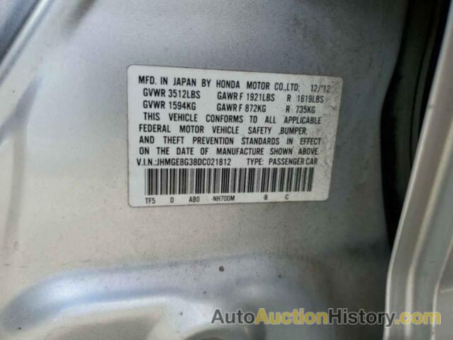 HONDA FIT, JHMGE8G38DC021812