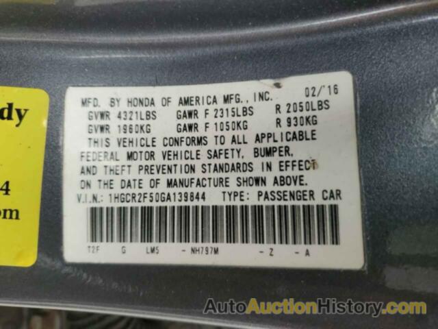 HONDA ACCORD SPORT, 1HGCR2F50GA139844