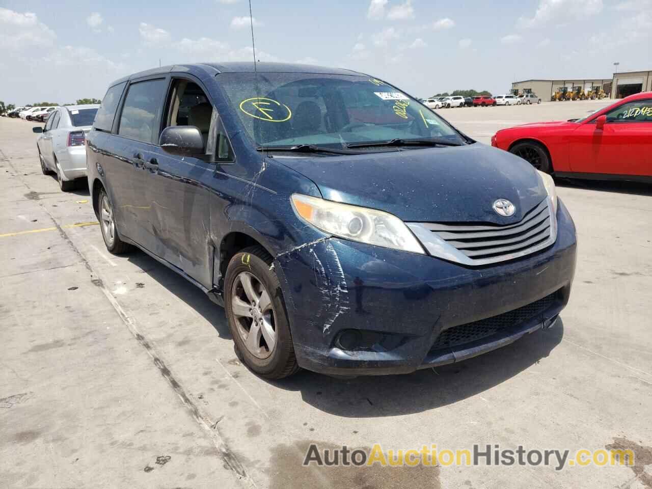 2011 TOYOTA SIENNA BASE, 5TDKA3DC3BS002062