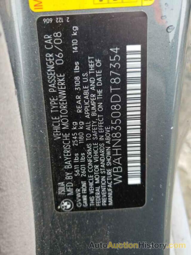 BMW 7 SERIES LI, WBAHN83508DT87354