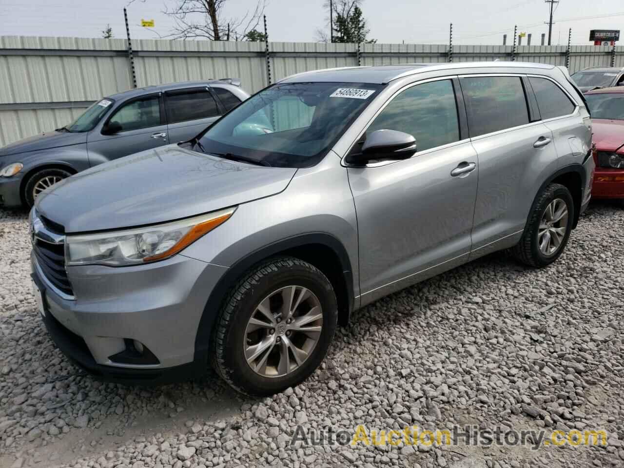 2015 TOYOTA HIGHLANDER XLE, 5TDJKRFH2FS188185