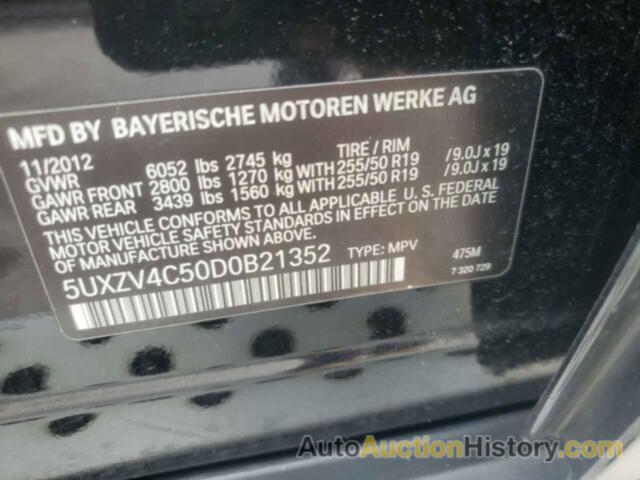 BMW X5 XDRIVE35I, 5UXZV4C50D0B21352