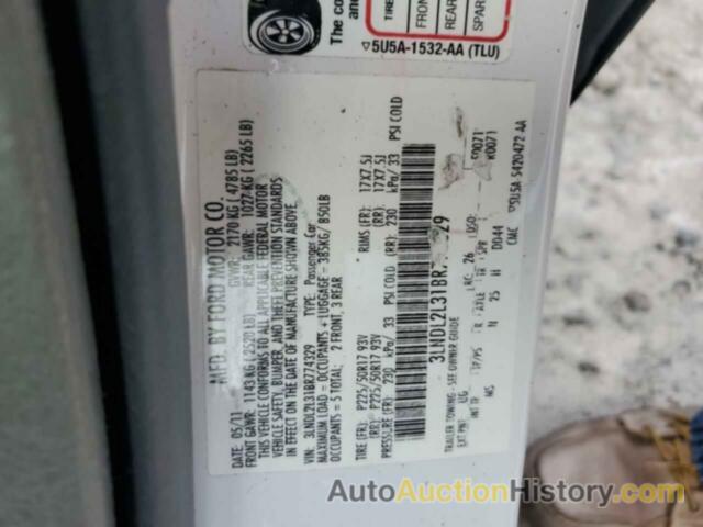 LINCOLN MKZ HYBRID, 3LNDL2L31BR774329