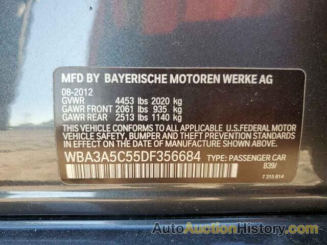 BMW 3 SERIES I, WBA3A5C55DF356684