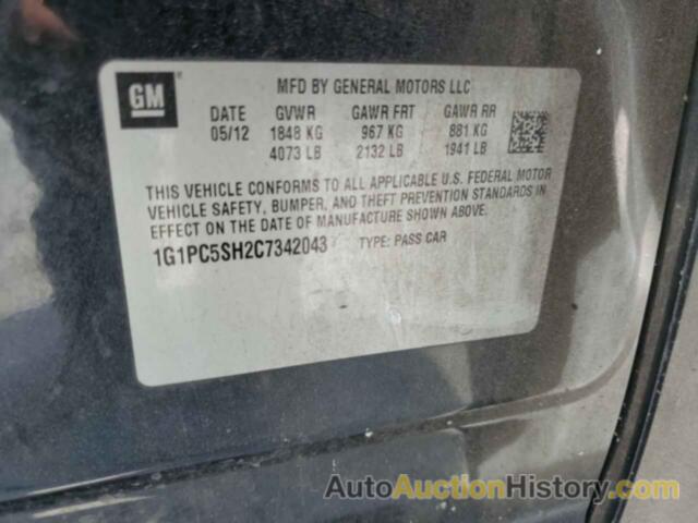 CHEVROLET CRUZE LS, 1G1PC5SH2C7342043