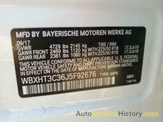 BMW X1 XDRIVE28I, WBXHT3C36J5F92676