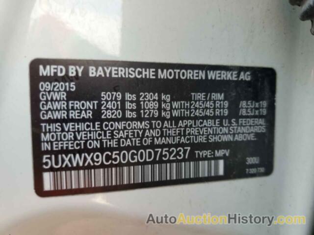 BMW X3 XDRIVE28I, 5UXWX9C50G0D75237