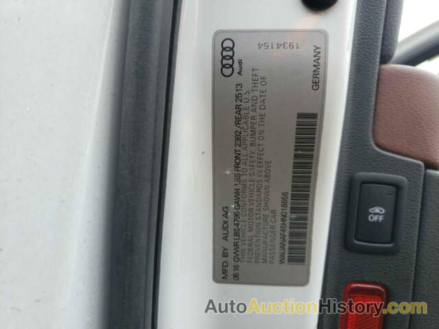 AUDI A4 PREMIUM, WAUANAF45HN018656