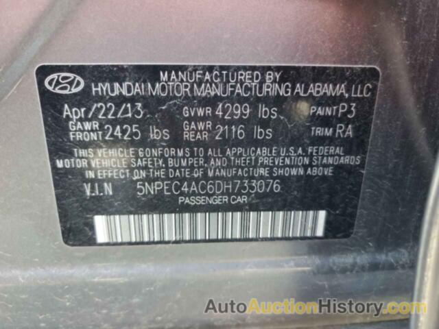 HYUNDAI SONATA SE, 5NPEC4AC6DH733076