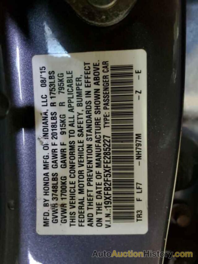 HONDA CIVIC LX, 19XFB2F5XFE285227