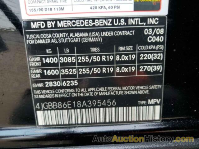 MERCEDES-BENZ M-CLASS 350, 4JGBB86E18A395456