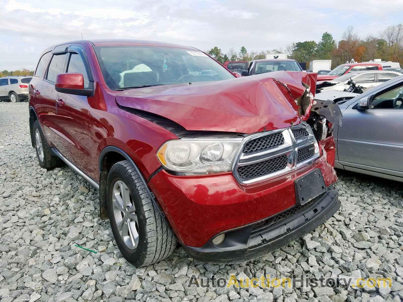 2013 DODGE DURANGO SX SXT, 1C4RDHAGXDC598155