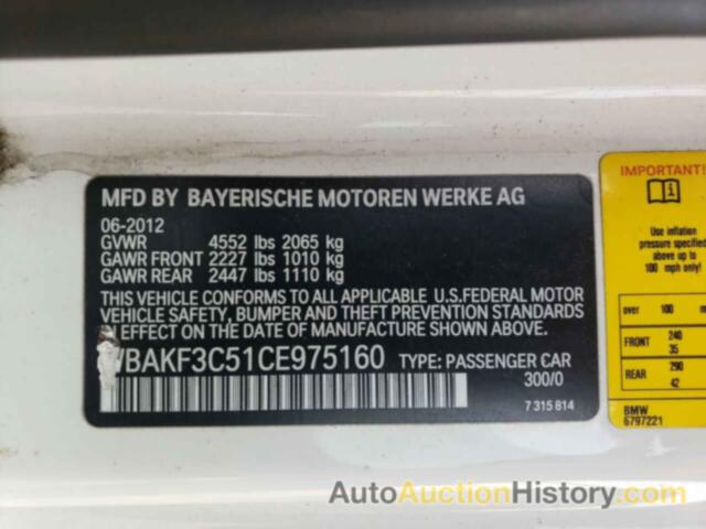 BMW 3 SERIES XI, WBAKF3C51CE975160