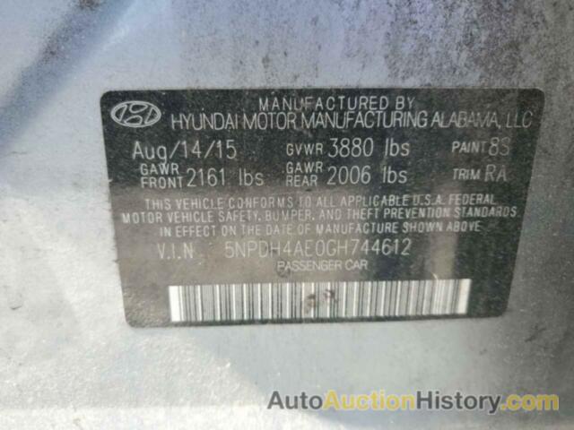 HYUNDAI ELANTRA SE, 5NPDH4AE0GH744612