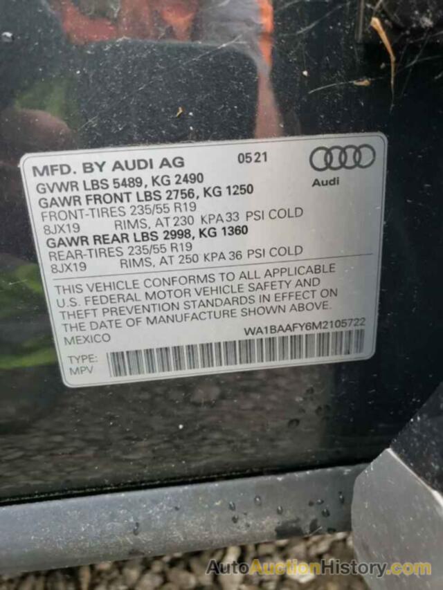 AUDI Q5 PREMIUM PLUS, WA1BAAFY6M2105722