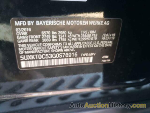 BMW X5 XDR40E, 5UXKT0C53G0S76916