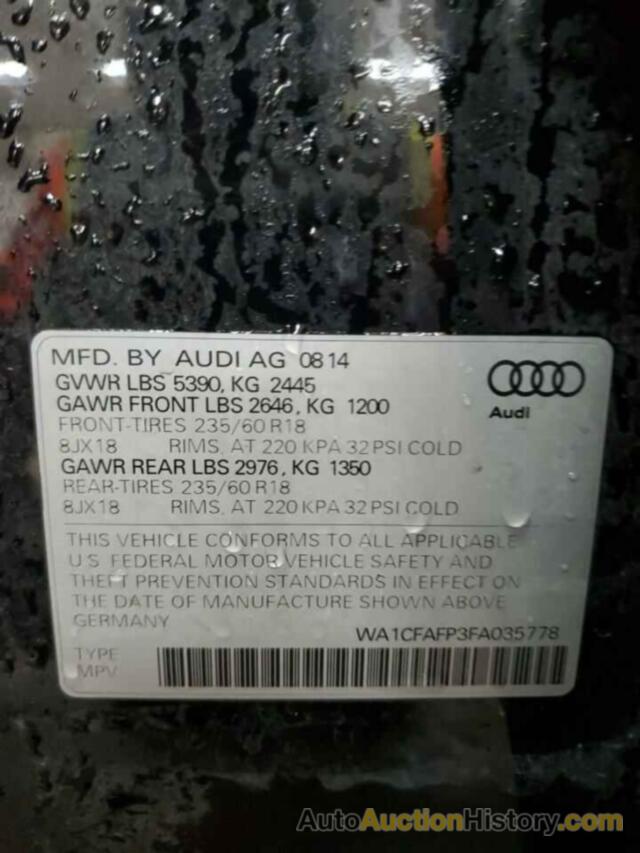 AUDI Q5 PREMIUM, WA1CFAFP3FA035778