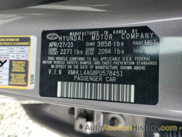 HYUNDAI ELANTRA SE, KMHLL4AG8PU578451