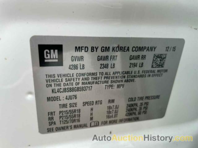 BUICK ENCORE CONVENIENCE, KL4CJBSB8GB593717