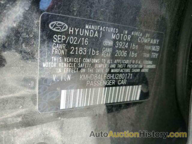 HYUNDAI ELANTRA SE, KMHD84LF8HU280171