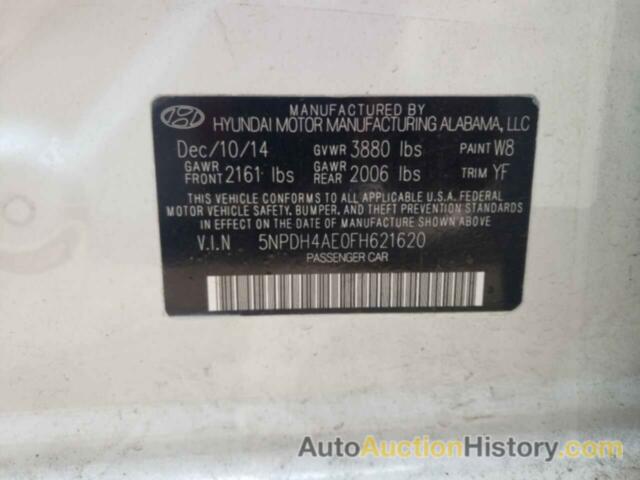 HYUNDAI ELANTRA SE, 5NPDH4AE0FH621620