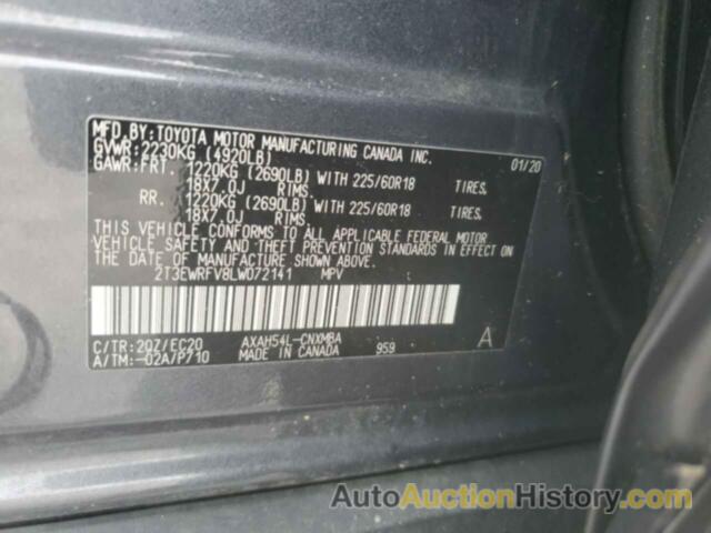 TOYOTA RAV4 XSE, 2T3EWRFV8LW072141