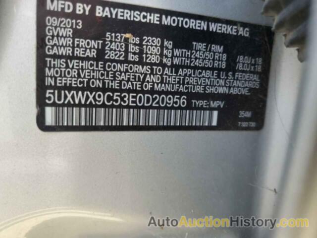 BMW X3 XDRIVE28I, 5UXWX9C53E0D20956