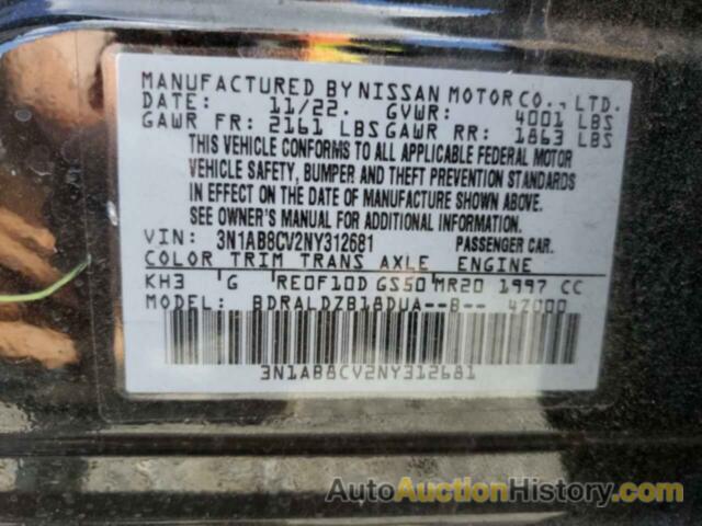 NISSAN SENTRA SV, 3N1AB8CV2NY312681