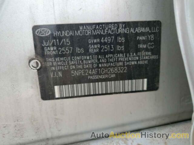 HYUNDAI SONATA SE, 5NPE24AF1GH268322