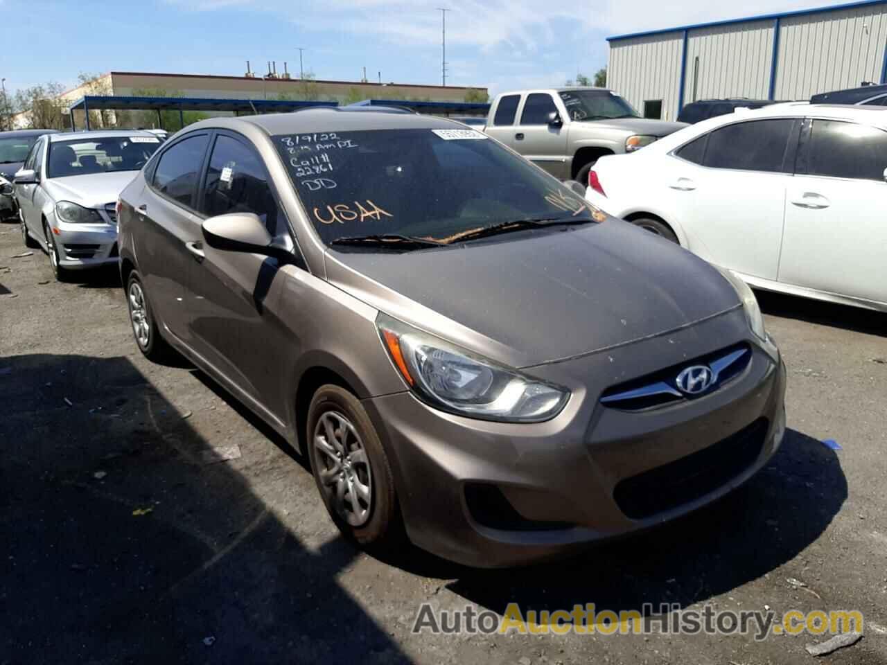 2013 HYUNDAI ACCENT GLS, KMHCT4AE3DU328156