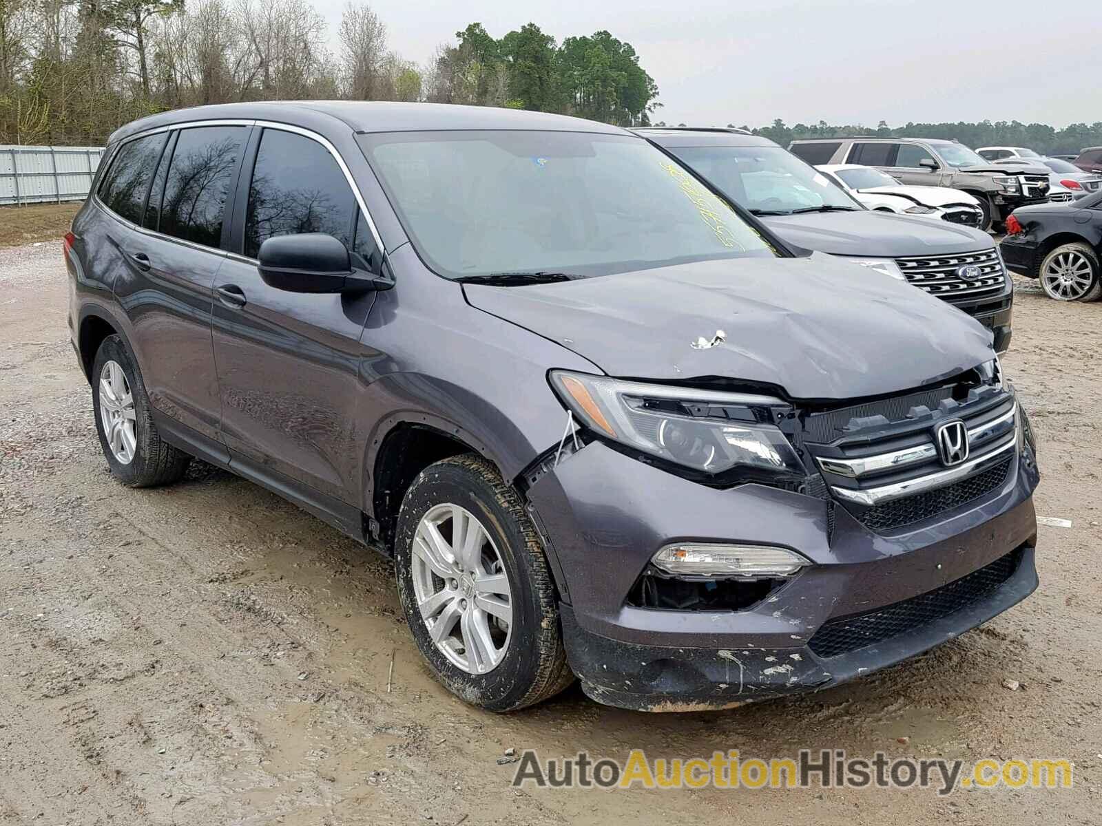 2017 HONDA PILOT LX, 5FNYF5H13HB034376