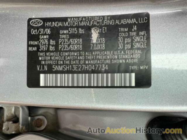 HYUNDAI SANTA FE SE, 5NMSH13E27H047734