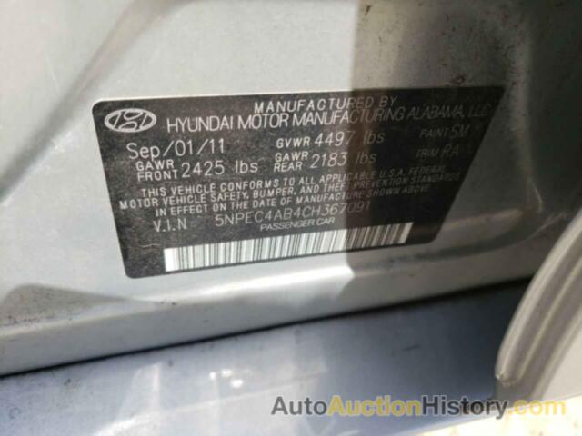 HYUNDAI SONATA SE, 5NPEC4AB4CH367091