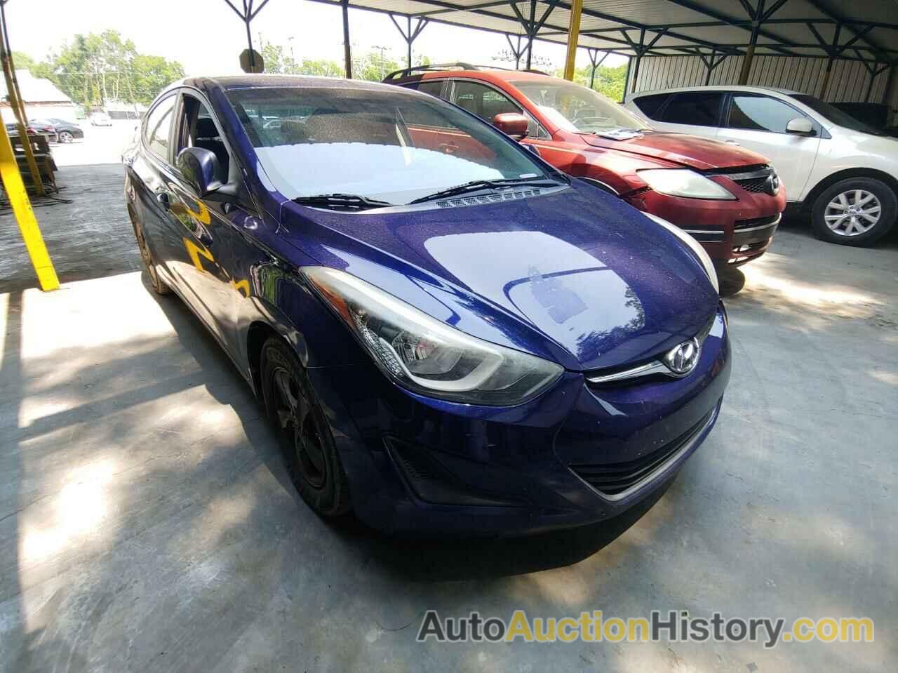 2014 HYUNDAI ELANTRA SE, 5NPDH4AE4EH473907