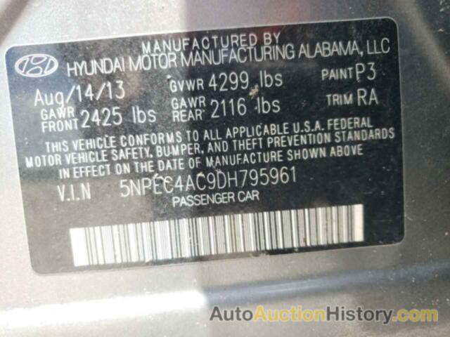 HYUNDAI SONATA SE, 5NPEC4AC9DH795961