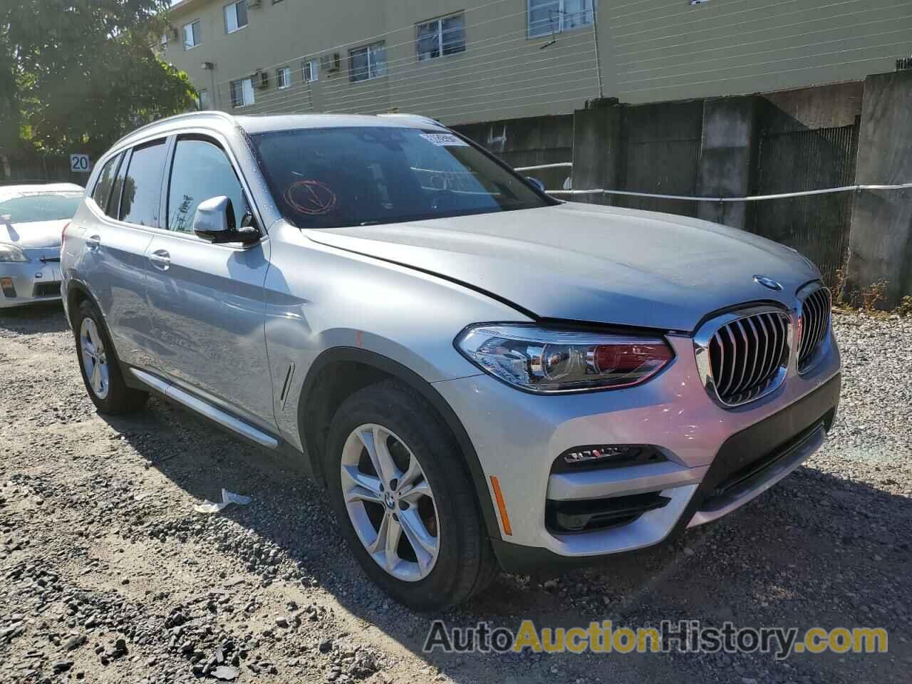 2021 BMW X3 XDRIVE30I, 5UXTY5C01M9H97358