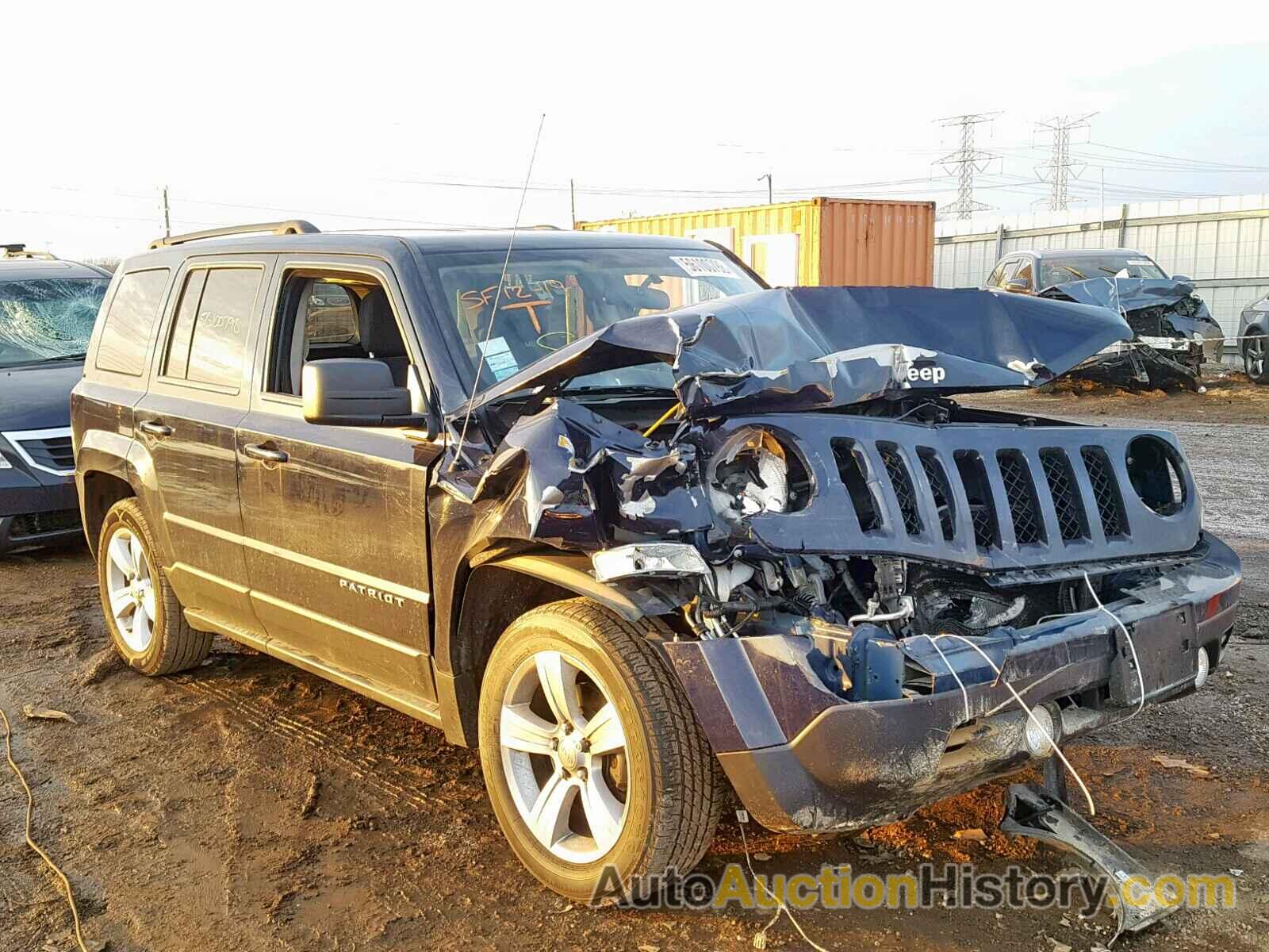 2013 JEEP PATRIOT LATITUDE, 1C4NJPFB4DD250635