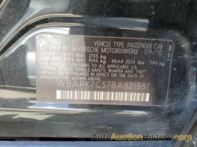 BMW 3 SERIES XI, WBAPK7C57BA821387