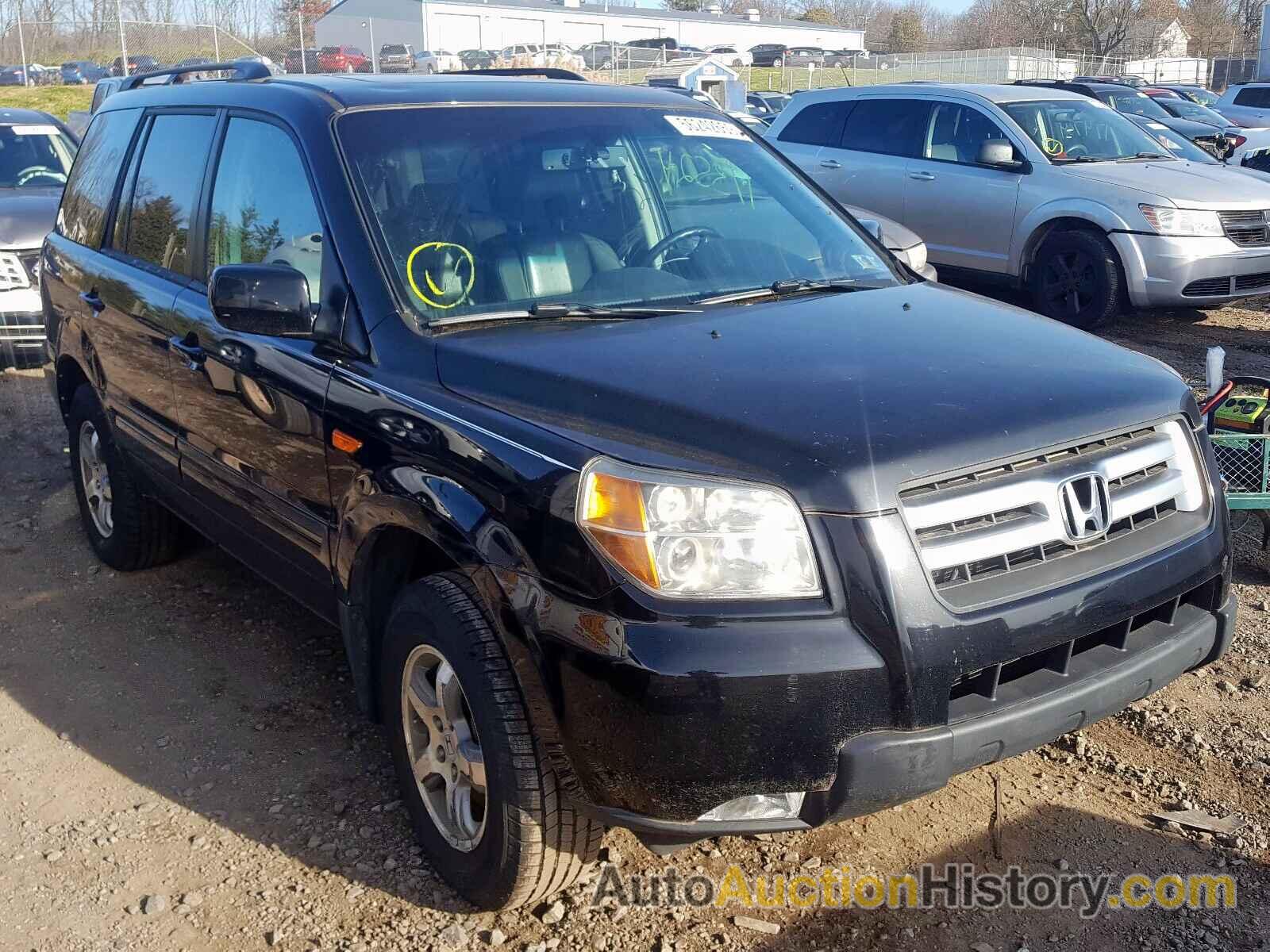 2007 HONDA PILOT EXL EXL, 2HKYF18507H513303