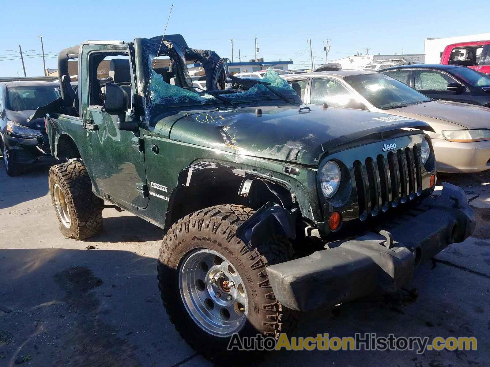 2010 JEEP WRANGLER S SPORT, 1J4AA2D11AL191938