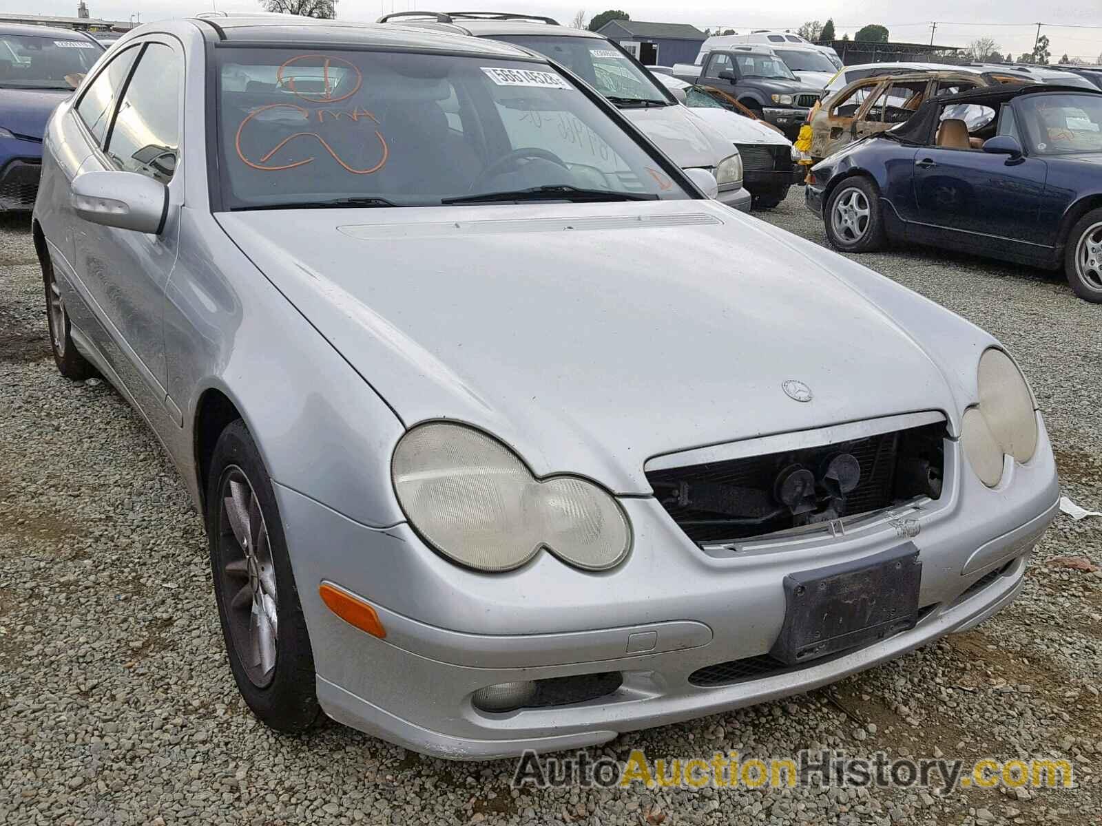 2002 MERCEDES-BENZ C 230K SPORT COUPE, WDBRN47J22A259292